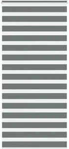 Roller zebra blind VidaXL, dark gray fabric width 95.9 cm, polyester