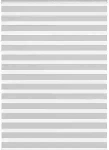 Рулонная штора Zebra VidaXL, светло-серый, ширина ткани 150,9 см, полиэстер