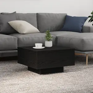Журнальный стол VidaXL модель 862996 черный дуб, дерево, 55 × 55 × 31 см