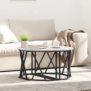 Журнальный стол VidaXL модель 868252, серый Sonoma, инжиниринговая древесина, 80 x 80 x 42 см