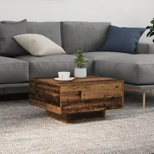 Журнальный стол VidaXL Stare drewno 55 x 55 x 31 см
