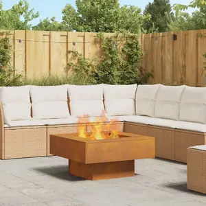 Уличный костровой очаг VidaXL Ognisko Stal corten 80 x 80 x 40 см - сталь
