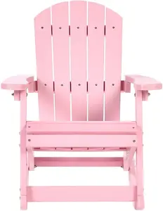 Детское уличное качающееся кресло Beliani ADIRONDACK Pastelowy