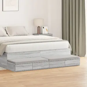 Прикроватная тумба VidaXL модель 866992 серый sonoma MDF 135 x 36,5 x 16,5 см