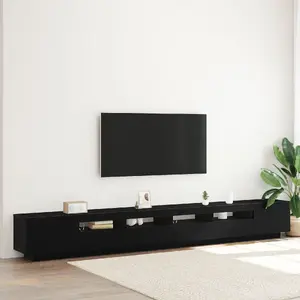 TV skapīšu komplekts VidaXL modelis 3333065, 3 daļas, melnā ozola apdare