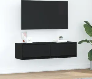 Тумба под TV VidaXL модель 861527 чёрная, инженерная древесина, 100 x 31 x 25.5 см