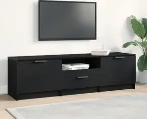 ТВ-тумба VidaXL 140×35×40 см, инжиниринговая древесина, черный дуб