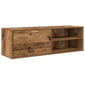 ТВ-тумба VidaXL 855972 — деревянная столешница и каркас, 1200×340×370 мм