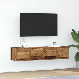 TV skapīšu komplekts VidaXL modelis 861505, atjaunots līmēts koks, 60×31×25,5 cm katrs
