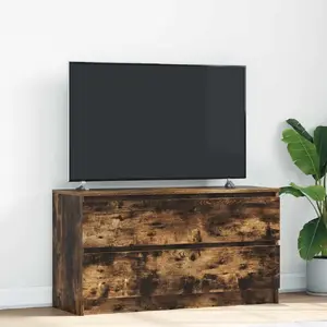 ТВ-тумба VidaXL модель 861809 дымчатый дуб 100x35x54 см клееная древесина