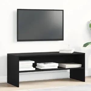 ТВ-тумба VidaXL 100x40x40 см Черный дуб клееная древесина