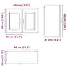 Kitchen/dining storage cabinet VidaXL 853590 Photo 11