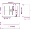 Kitchen/dining storage cabinet VidaXL 853609 Photo 12