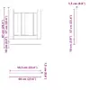 Шкаф для кухни/столовой VidaXL 853906 Photo 8