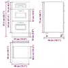 Kitchen/dining storage cabinet VidaXL 854247 Photo 10