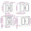 Uzglabāšanas skapītis VidaXL 3314855, 4 gab. Photo 8
