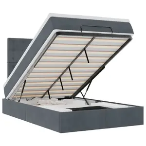 Gulta VidaXL 3313620 — rāmis 1440×2030 mm, galvgaliens 1280 mm, slodze 280 kg
