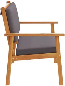 Садовая скамья VidaXL модель 4106582, антрацит, массив акации