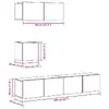 TV cabinet VidaXL 3329219, 800 mm Photo 8