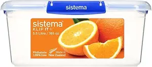 Контейнер для продуктов sistema Square Klip it Plus 5,5L — герметичный контейнер 5,5 л