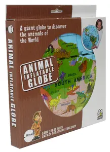 Надувной глобус-игрушка MG Caly Toys Animals, PVC, разноцветный, от 4 лет