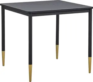 Ēdamgalda Beliani SHALFORD 80 x 80 cm melns