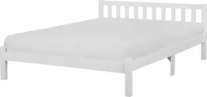 Деревянная кровать Beliani FLORAC 180 x 200 см белая