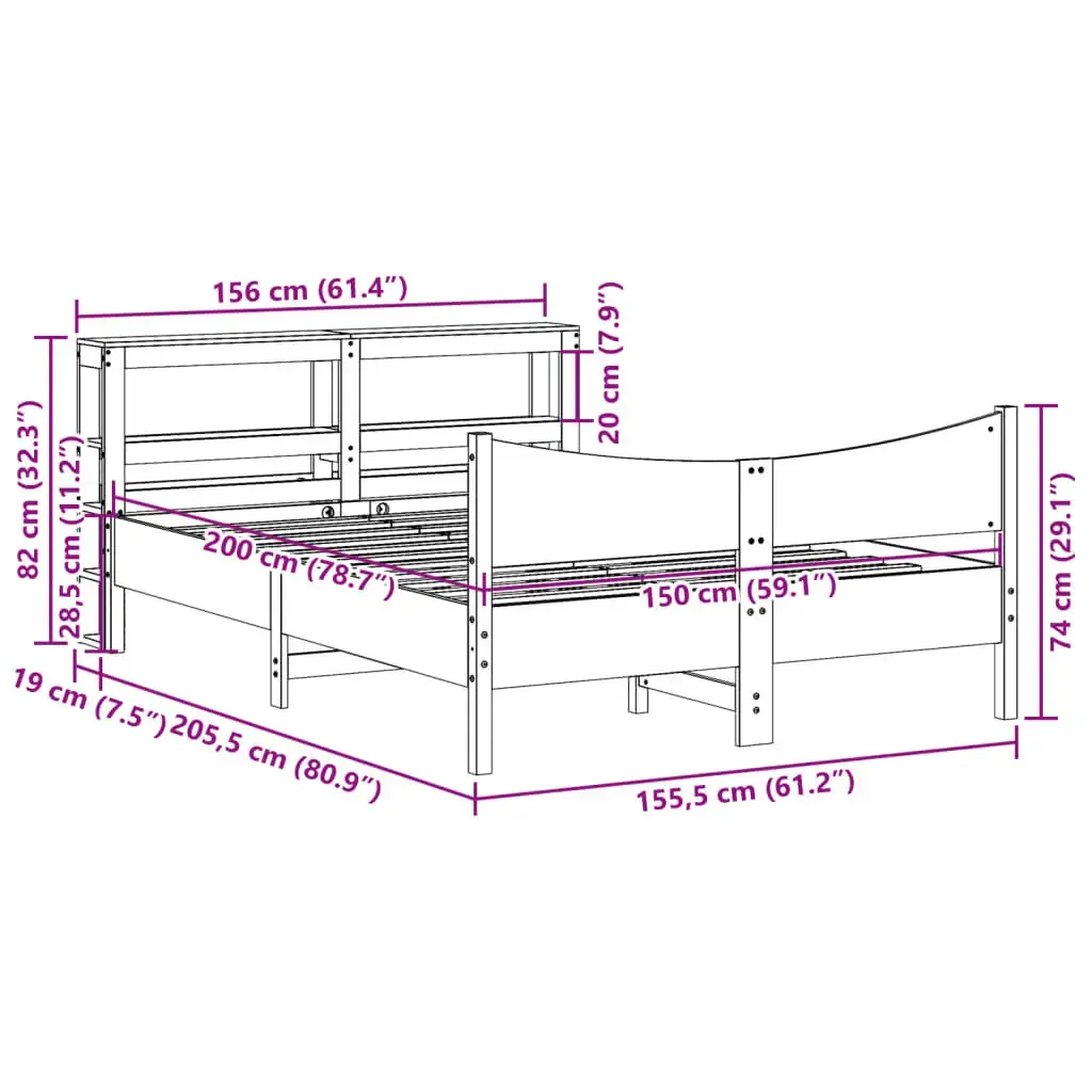 Каркас кровати VidaXL 3306302 Photo 11