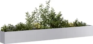 Металлический кашпо VidaXL модель 860701, оцинкованная сталь 360 x 40 x 40 см