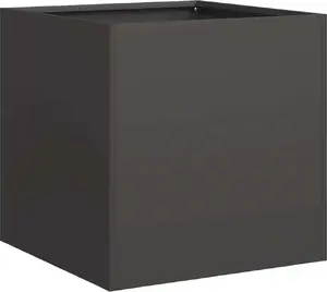 Кашпо VidaXL модель 860661 чёрное холоднокатаная сталь 40×40×40 см