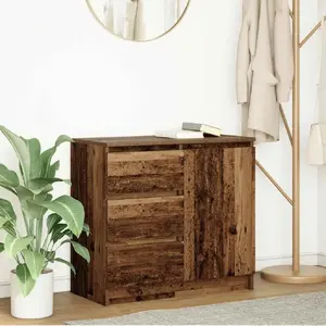 Комод VidaXL 861578 — слоеная клееная древесина под старину 71x35x65 см