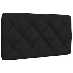 Headboard/Footboard VidaXL 4019193, Black polyester, 820 mm width, 48 cm height, 60 mm depth