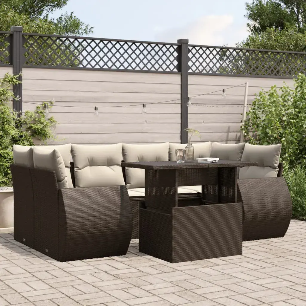 VidaXL уличный набор мебели 7 предметов 3268393 Photo 2