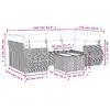VidaXL уличная мебель 3221122 — 7 предметов Photo 8