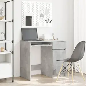 Galds VidaXL modelis 861826, pelēks, virsma 86 x 49 cm