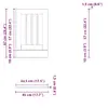 Шкаф для кухни/столовой VidaXL 853896 Photo 8