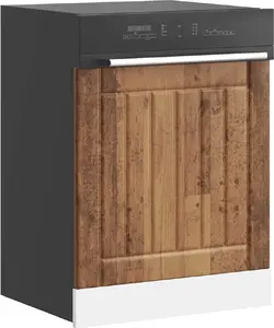 Dishwasher Panel VidaXL Lucca in Old Wood Finish — Wood-Based Material