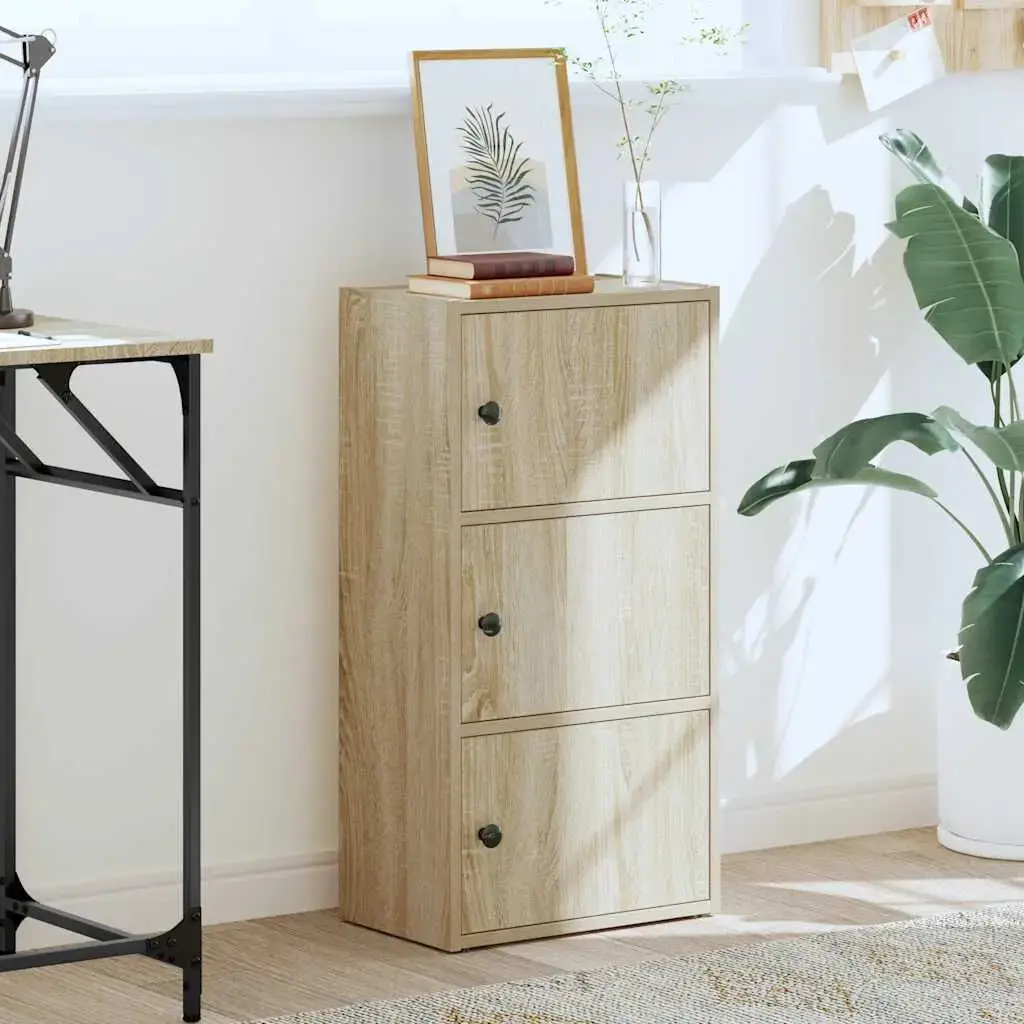 Bookcase VidaXL 860366, oak, 400×240×770 mm Photo 3