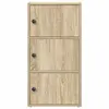 Bookcase VidaXL 860366, oak, 400×240×770 mm Photo 4