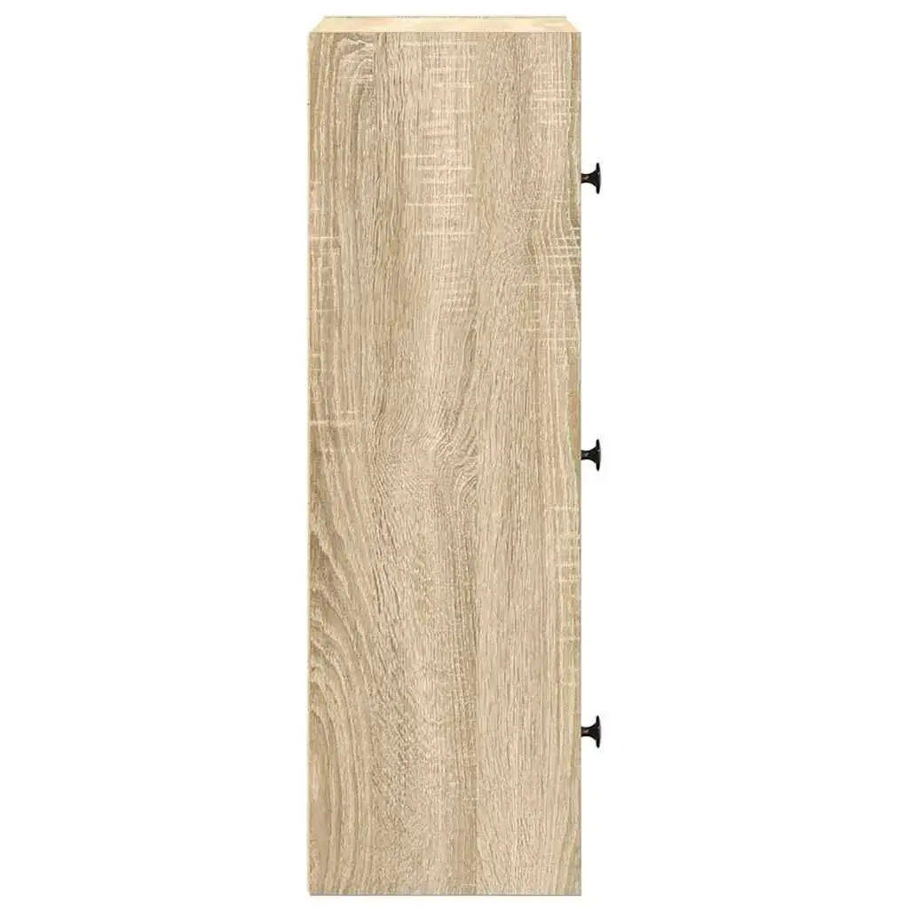 Bookcase VidaXL 860366, oak, 400×240×770 mm Photo 6