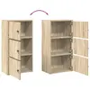 Bookcase VidaXL 860366, oak, 400×240×770 mm Photo 8