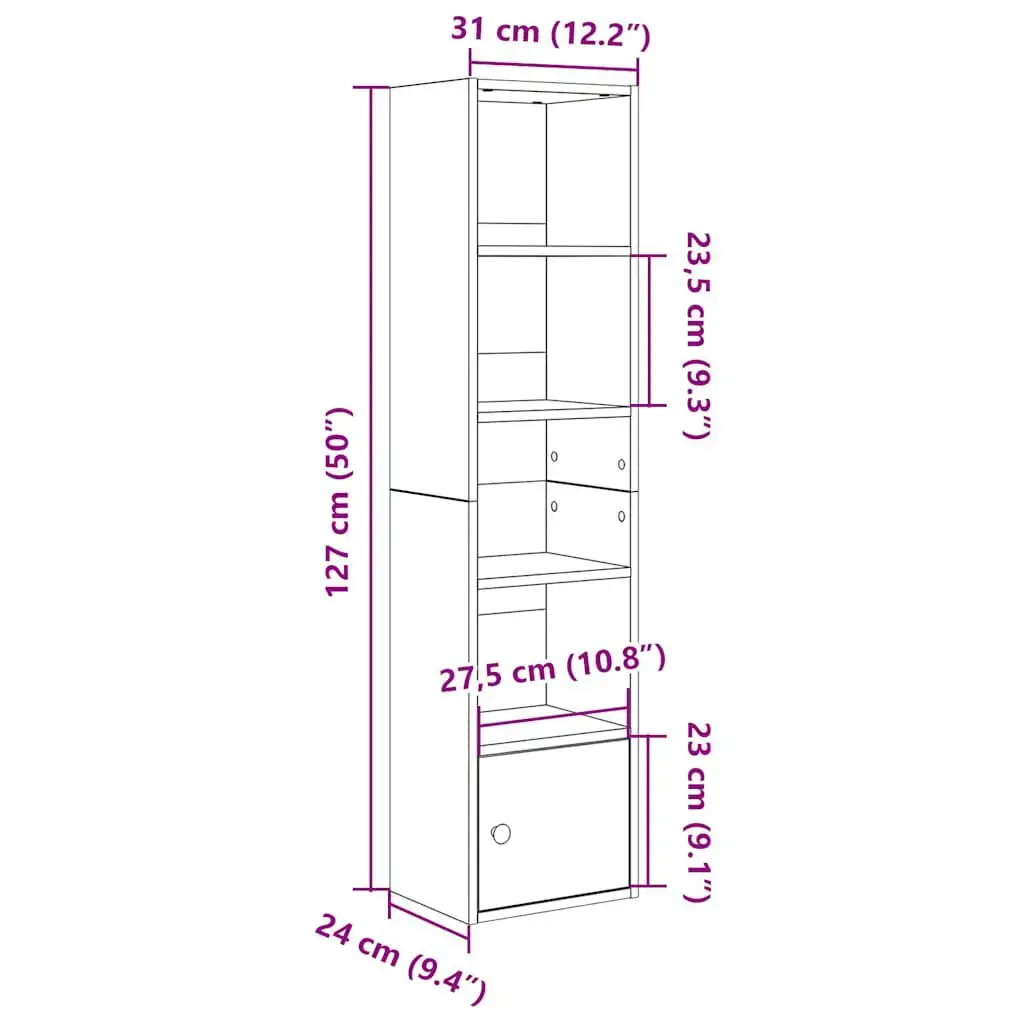Plaukts grāmatām VidaXL 860351 Photo 10