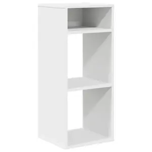 Книжный шкаф VidaXL 860274, деревянный каркас и полки, белый, 340×310×800 мм
