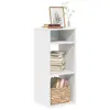 Bookcase VidaXL 860274, white wood, 340×310×800 mm Photo 2