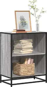 Книжная полка VidaXL модель 849102, цвет серый дуб Сонома, 60 x 35 x 76 см
