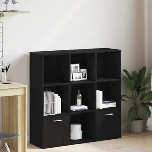 Книжный шкаф VidaXL модель 862471, цвет черный дуб, 98 × 29 × 97,5 см