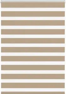 Roller zebra blind VidaXL 115x100 cm with fabric width 110.9 cm, polyester