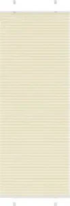 Pleated roller blind VidaXL 75x200 cm, fabric width 74.4 cm, cream