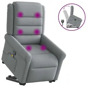 Кресло акцентное VidaXL 3303324 — обивка ткань серого цвета, наполнитель пенополиуретан, 730×915×1025 мм