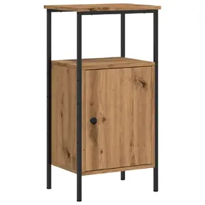 Nightstand VidaXL 857249 Oak, metal and wood, 410×310×800 mm, set of 2